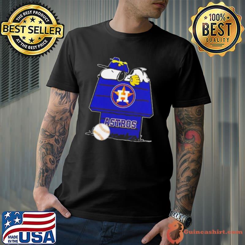 Houston Astros Snoopy And Woodstock The Peanuts Baseball Shirt
