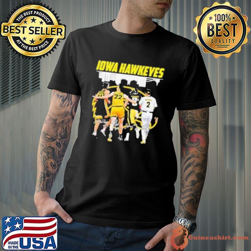 Iowa Hawkeyes Sport team Krikke Clark McNamara and Mitchell signatures shirt