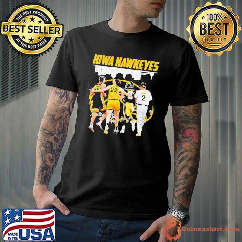 Iowa Hawkeyes Team Sports Skyline Signatures Shirt Unisex