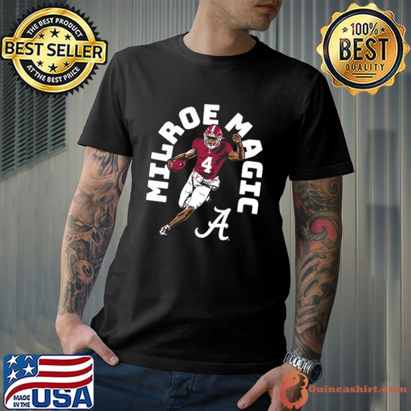 Jalen Milroe Magic American football quarterback for the Alabama Crimson Tide T-Shirt