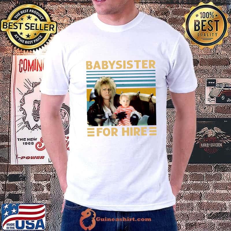 Jareth Goblin King Babysister For Hire Vintage T-Shirt