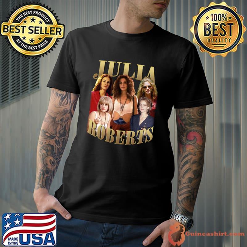 Julia Actor Roberts female stars of the 1990s and 2000s Vintage T-Shirt