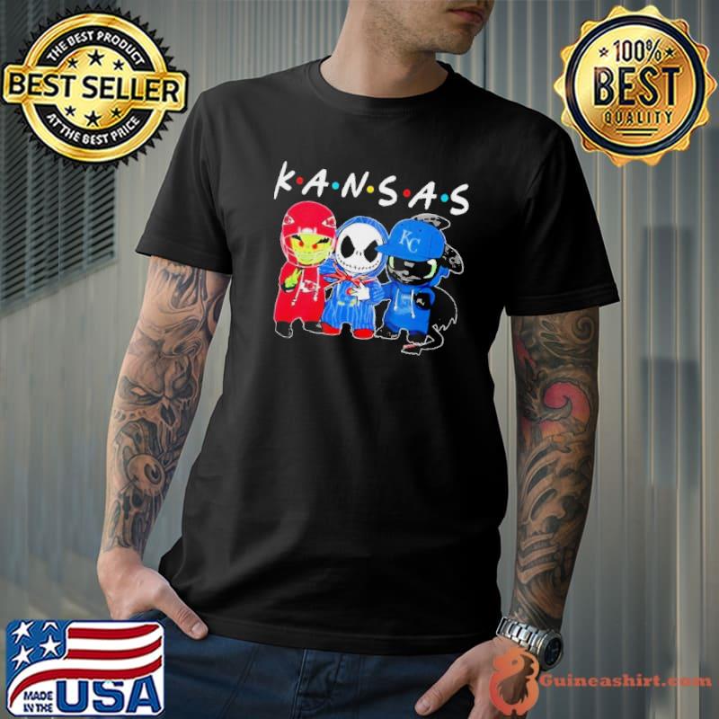Kansas Sports Teams Jack Skellington x Grinch And Toothless Dragon Shirt