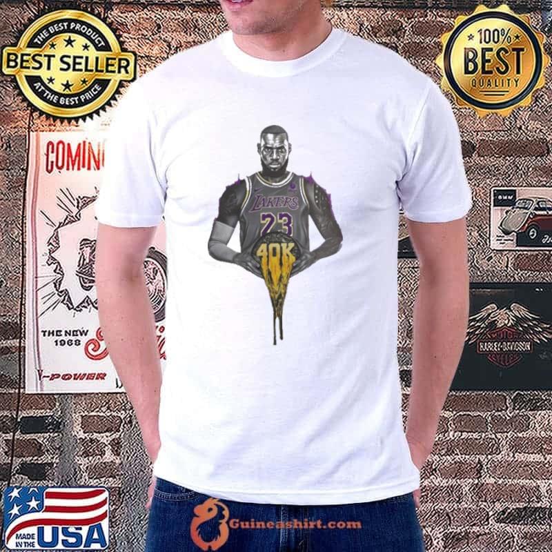LeBron James Basketball Gold 40k Portrait s Unisex