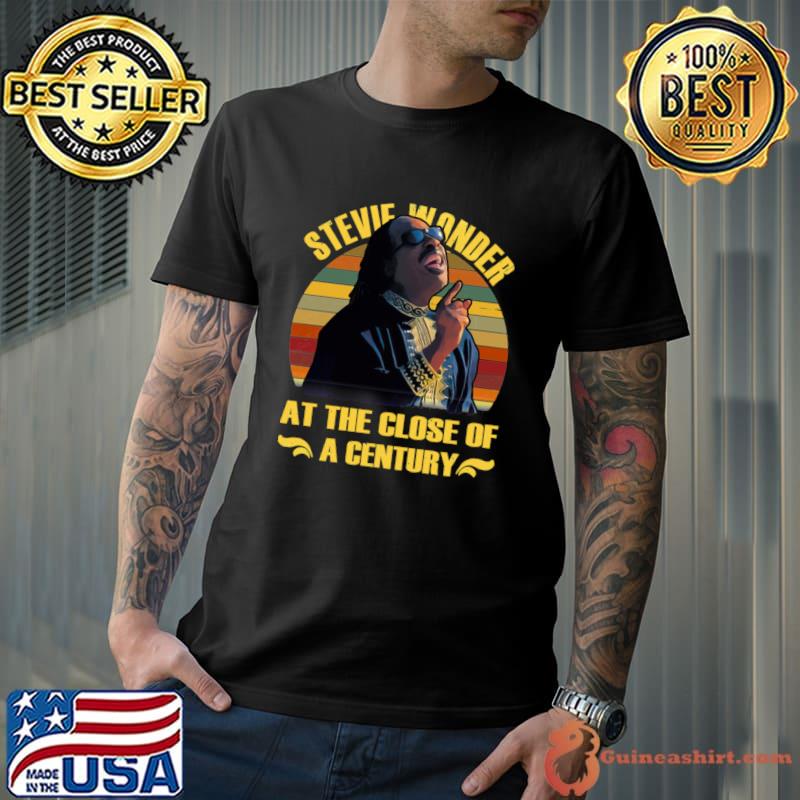 Living for Stevie Wonder At The Close Of A Century Vintage Sunset Harmonica Solos T-Shirt