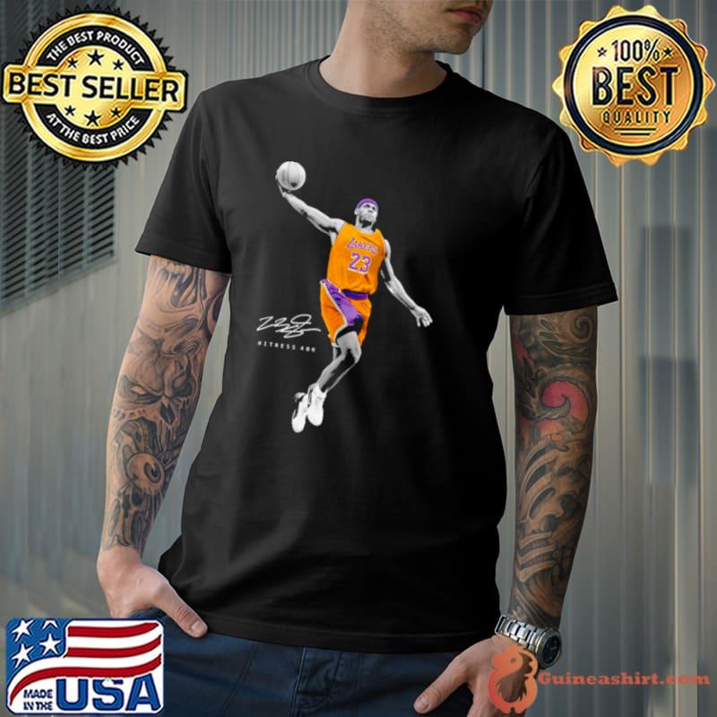Los Angeles Lakers Michael Jordan Witness 40k signature shirt