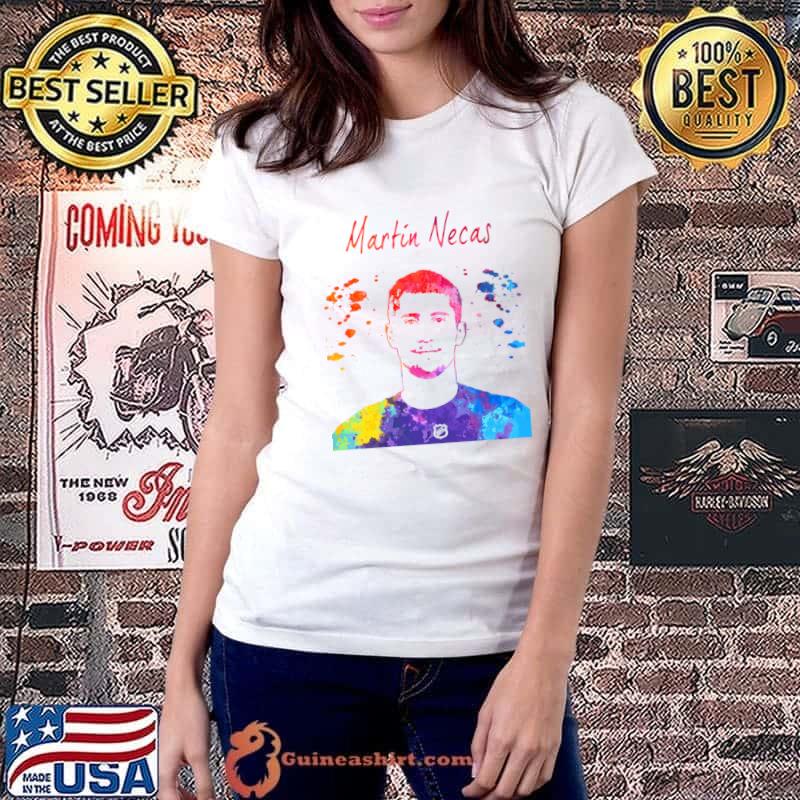 Martin Necas Czech professional ice hockey centre for the Carolina Hurricanes T-Shirt
