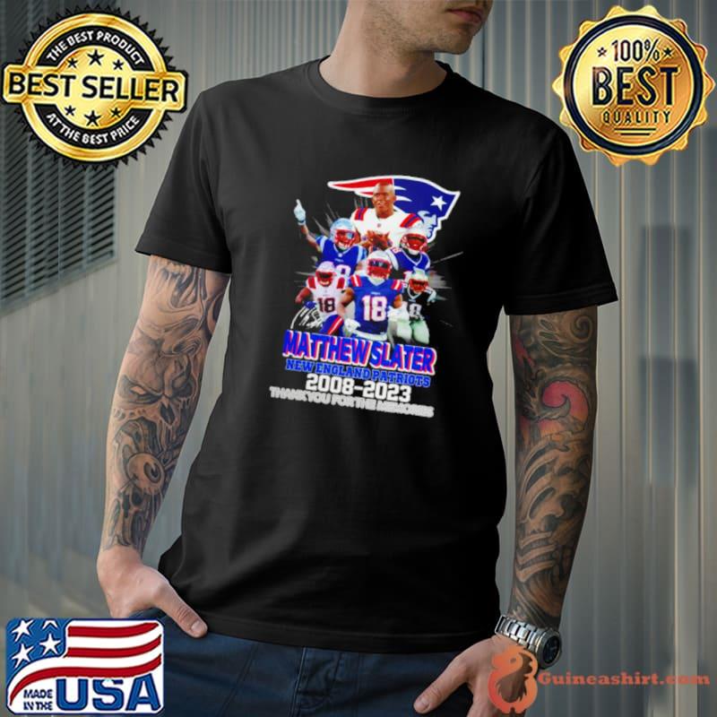 Matthew Slater New England Patriots 2008 2023 Thank You For The Memories Shirt