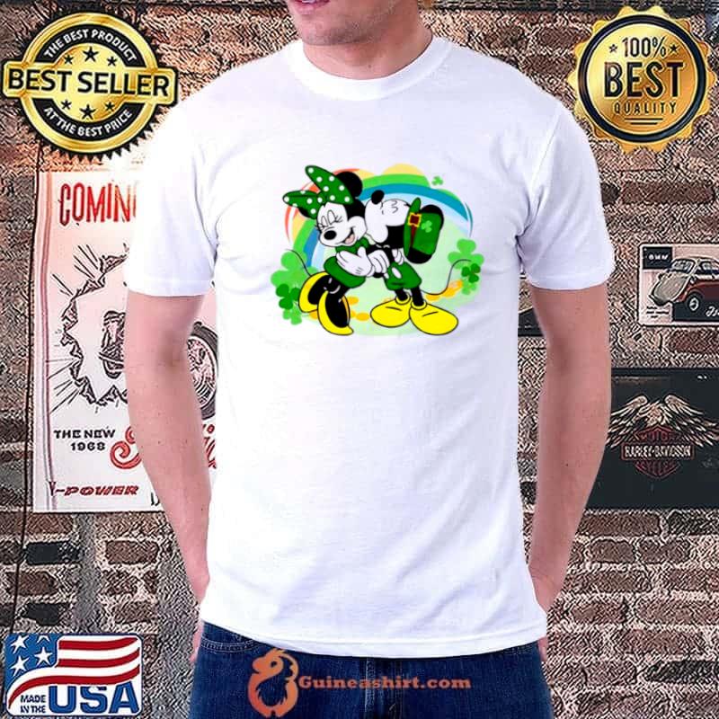 Mickey Minnie Irish four leaf clover Patrick’s day s Unisex