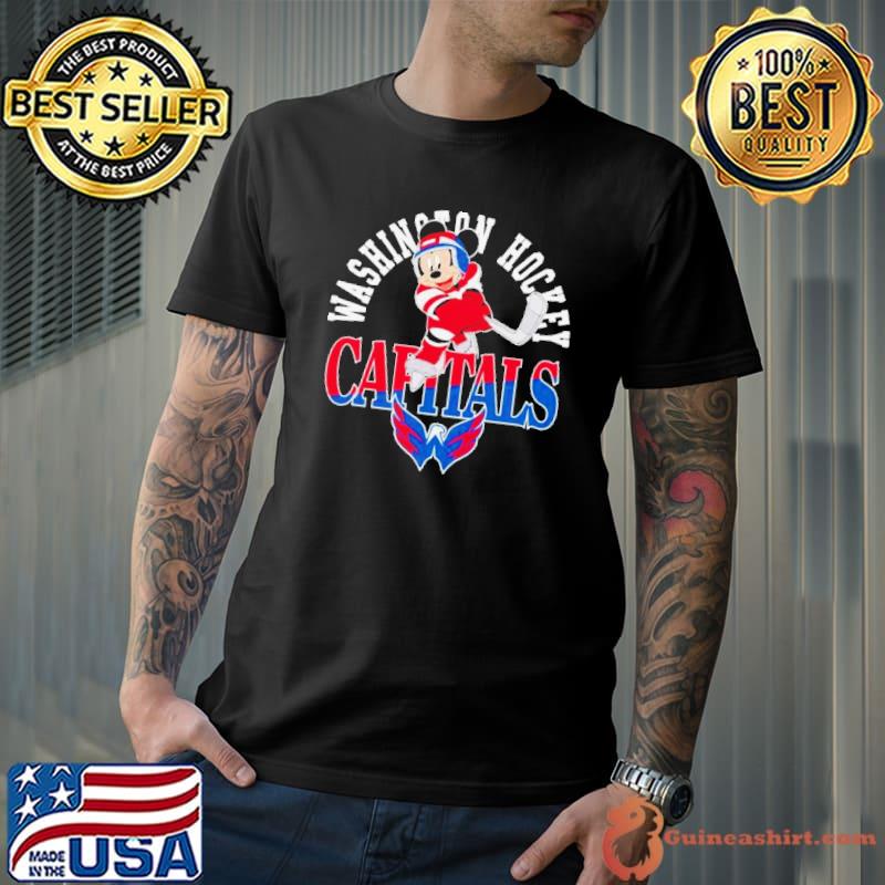 Mickey Mouse Ready Play Hockey Washington Capitals shirt