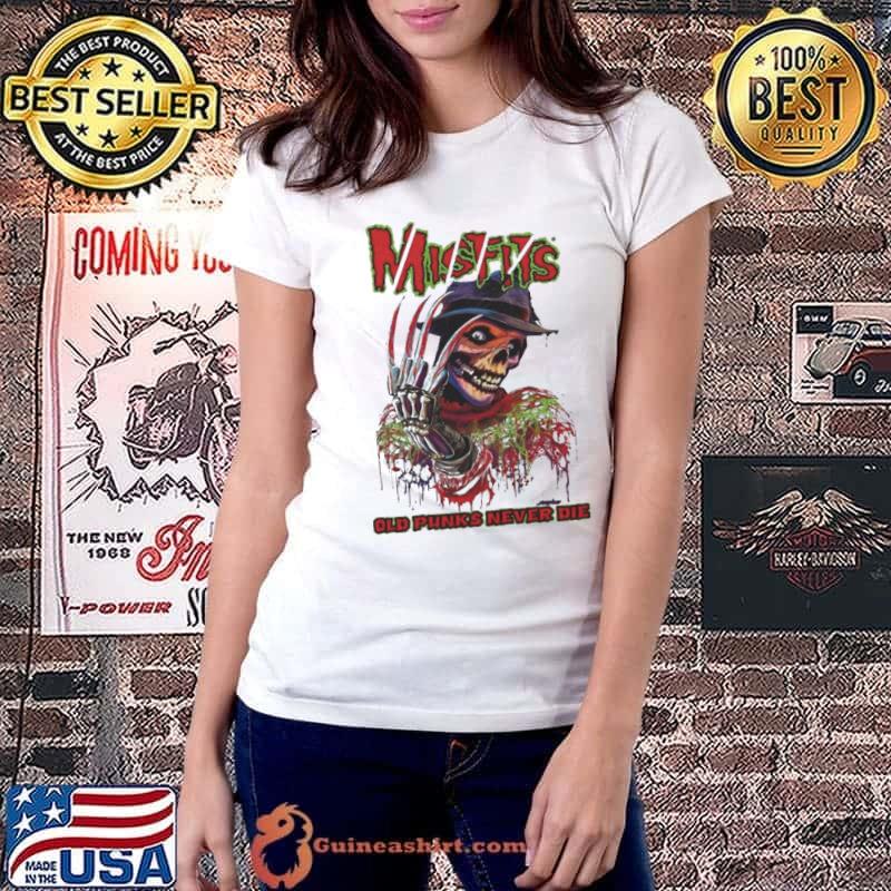 Misfits Old Punks Never Die Skeleton Shirt