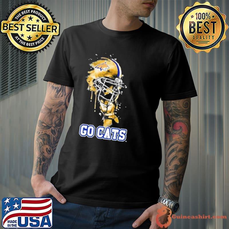 Montana State Bobcats Go Cats Rising Helmet shirt