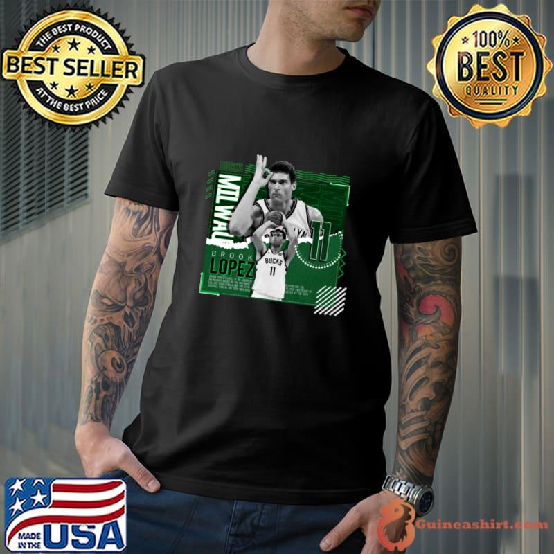 Nice american professional basketball player for the Milwaukee Bucks brook lopez basketball T-Shirt