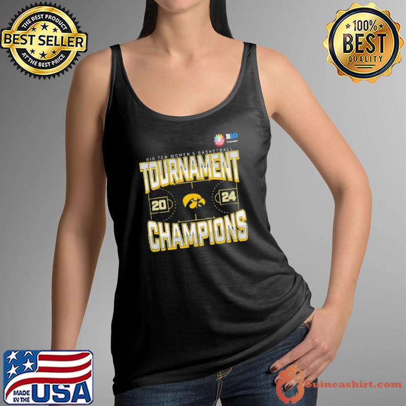 Nice iowa Hawkeyes 2024 Big Ten Women’s Basketball Conference Tournament Champions Three Pointer Shirt