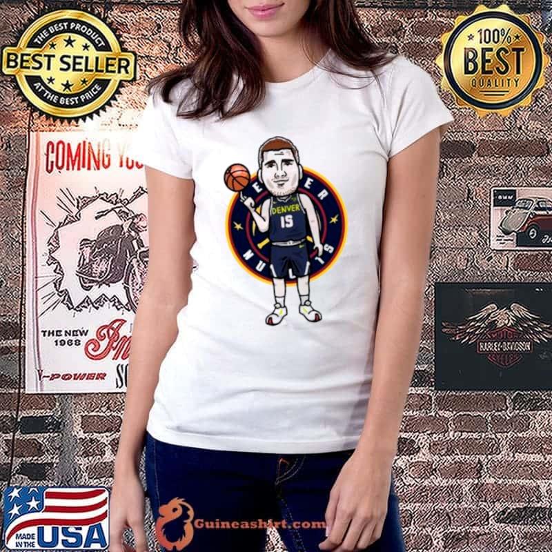 Nikola Jokić Denver Nuggets player cartoon shirt