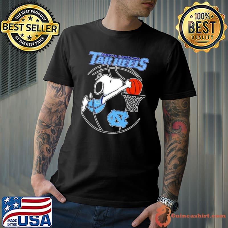 North Carolina Tar Heels Basketball Snoopy Dunk Logo Shirt Unisex