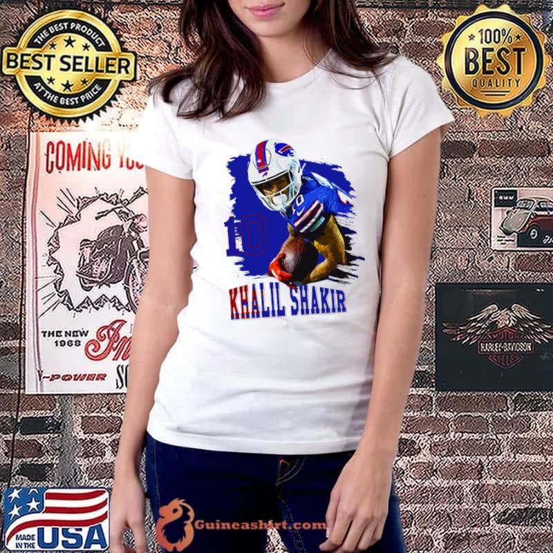 Official american football wide receiver for the Buffalo Bills Khalil shakir 10 T-Shirt Ladiestee