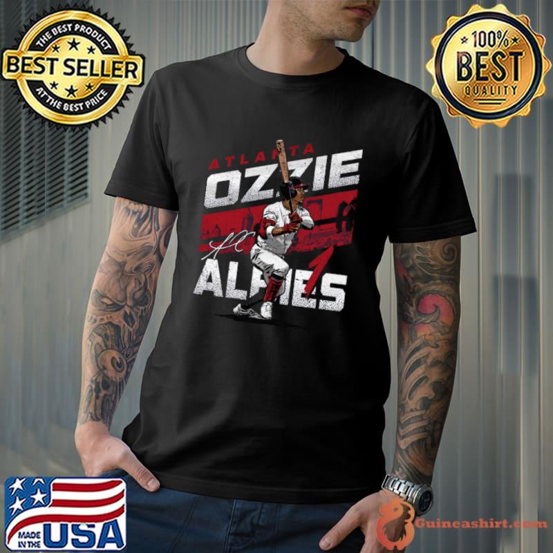 Official curaçaoan professional baseball second baseman Atlanta Braves ozzie albies city name T-Shirt