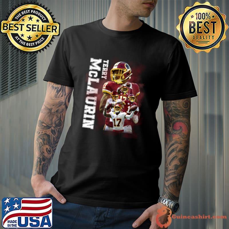 Official terry Mclaurin Collage American football wide receiver for the Washington Commanders T-Shirt
