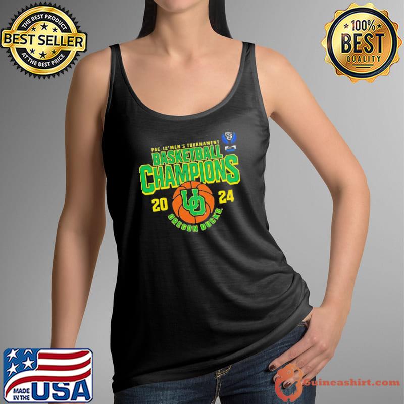 Oregon Ducks 2024 Pac-12 Men’s Basketball Conference Tournament Champions T-Shirt