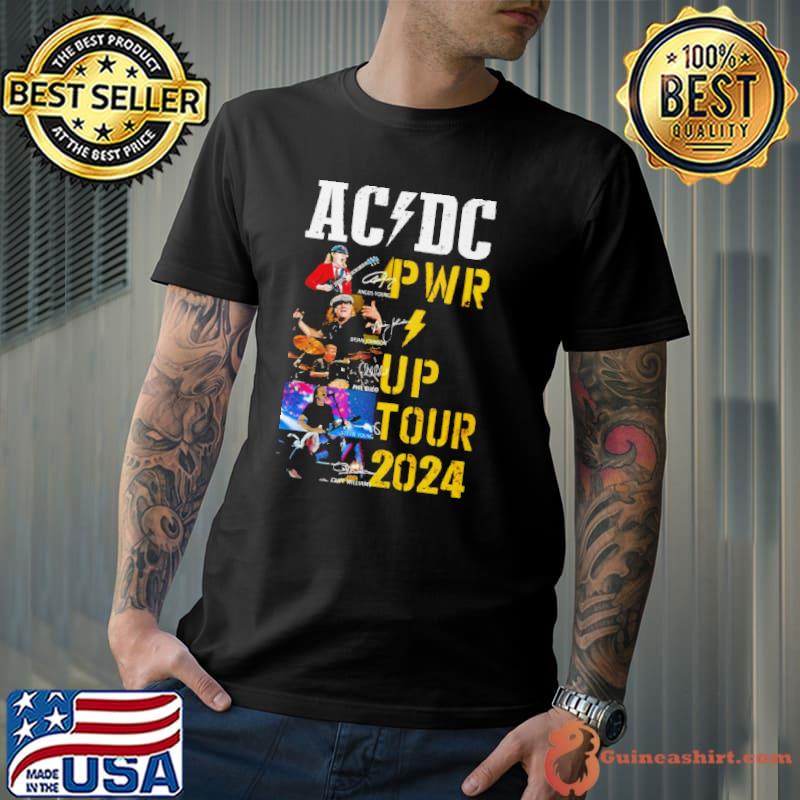 Original Acdc World Tour 2024 Pwr Signatures s Unisex