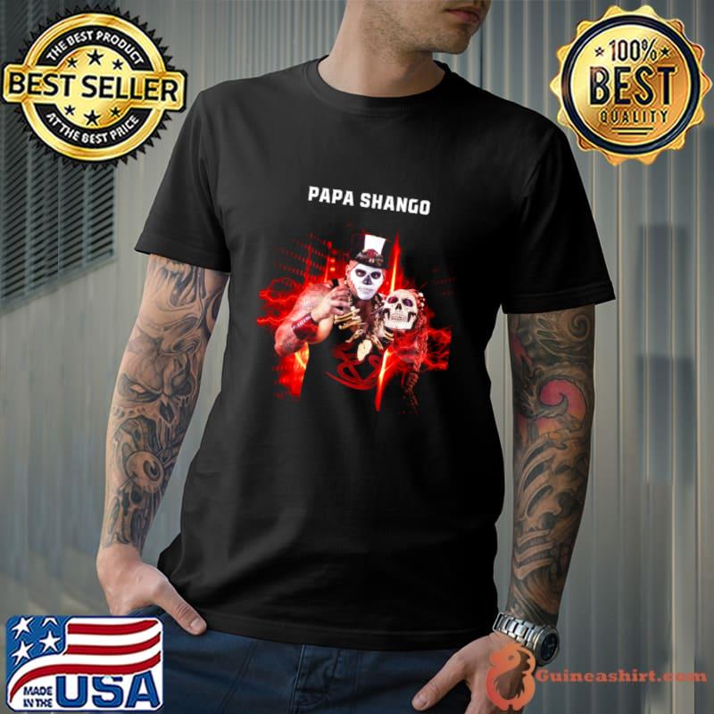 Papa Shango horror-themed voodoo practitioner with an appearance reminiscent of the loa T-Shirt Unisex