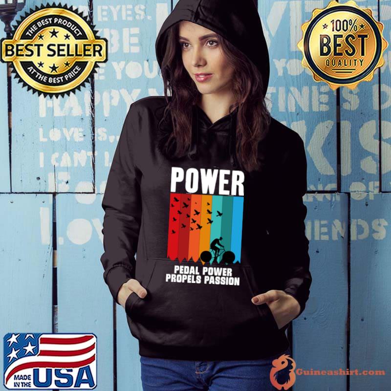 Pedal Power Pedal Power Propels Passion Vintage Birds T-Shirt