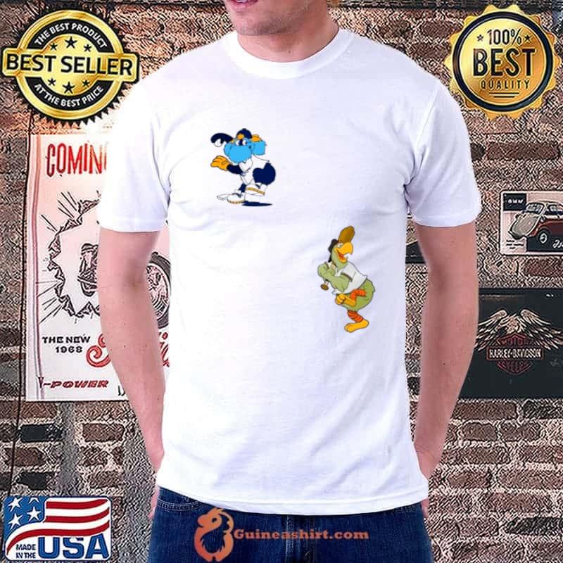 Pittsburgh Pirates VS Tampa Bay Rays MLB 2024 mascot cartoon baseball shirt