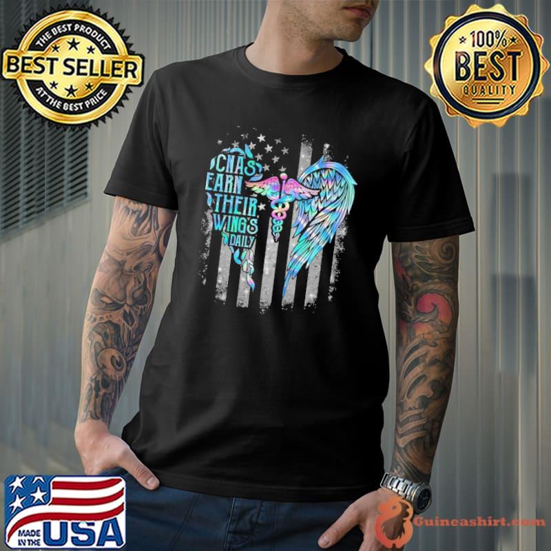 Premium cNAs Earn Their Wings Daily Symbol Wing Hologram American Flag s Unisex