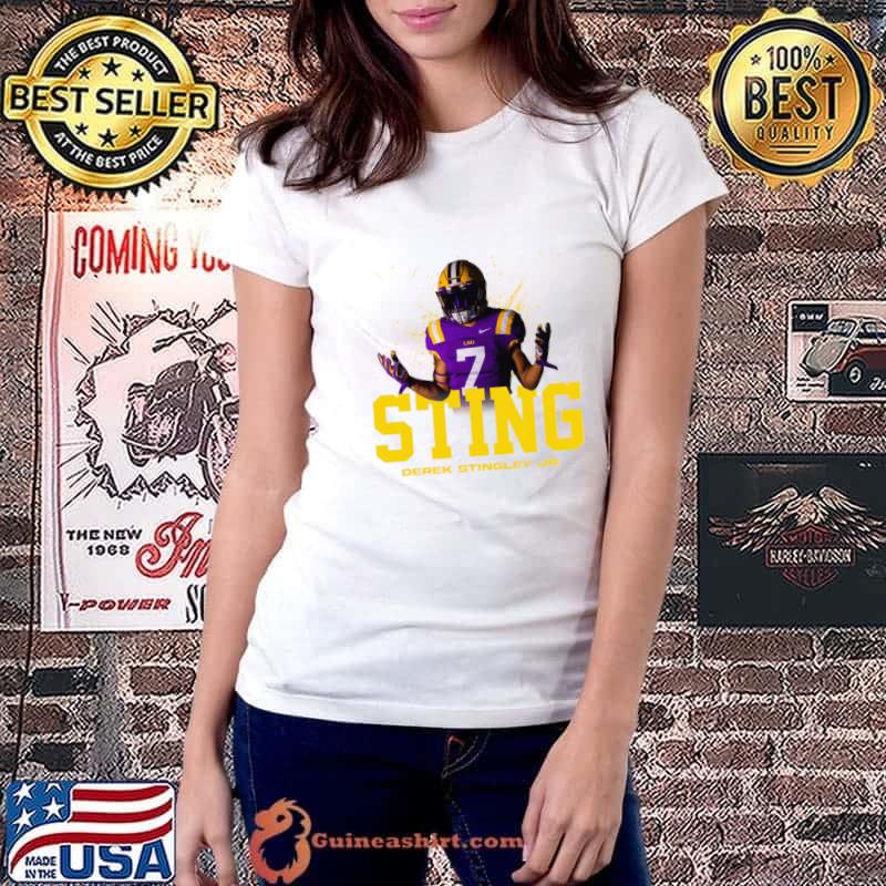 Premium derek Stingley Jr. Sting American football cornerback for the Houston Texans T-Shirt Ladiestee