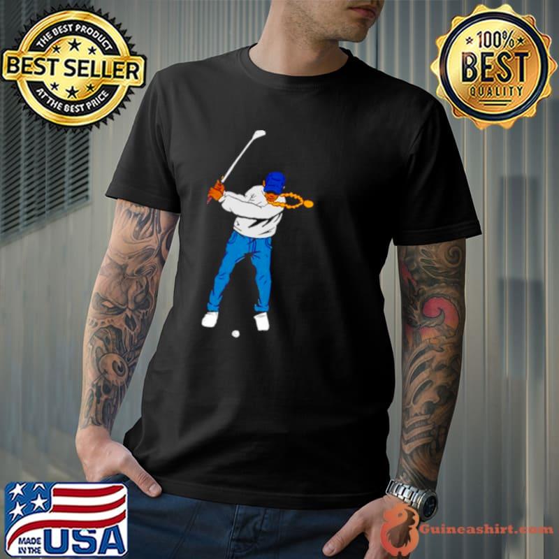 Ran Carthon wearing eastside golf shirt