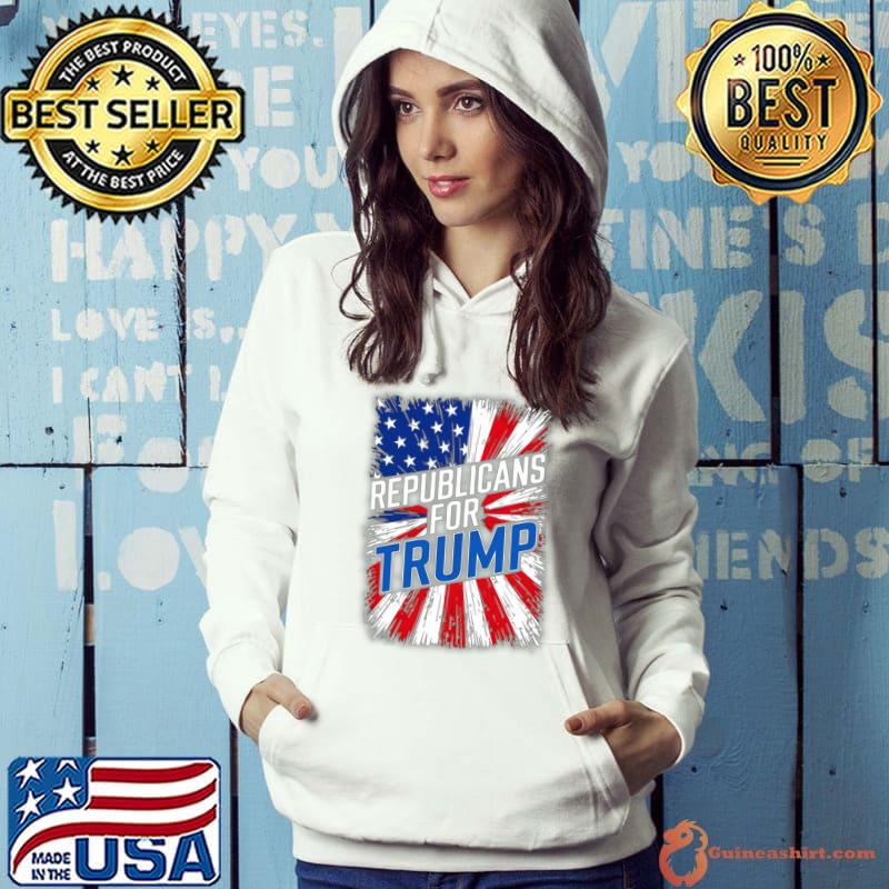 Republicans For Trump 2024 American Flag Election T-Shirt