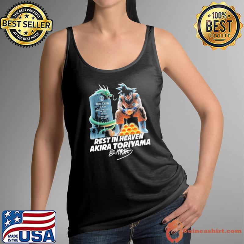Rest in heaven akira toriyama signature dragon ball shirt