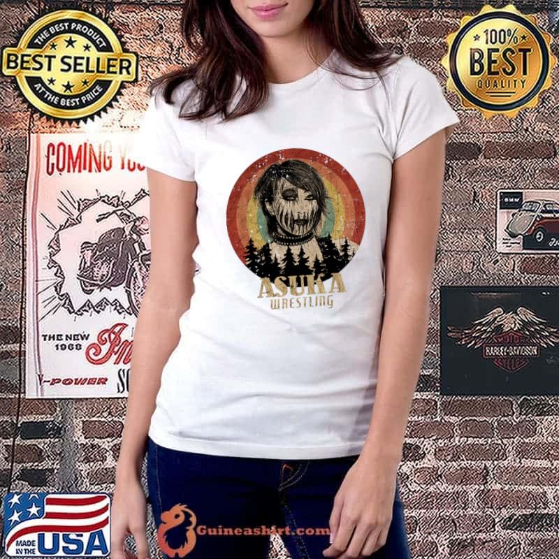 Retro Sunset Asuka Wrestling Japanese professional wrestler T-Shirt