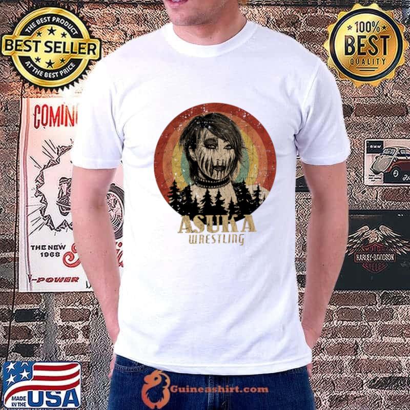 Retro Sunset Asuka Wrestling Japanese professional wrestler T-Shirt Unisex