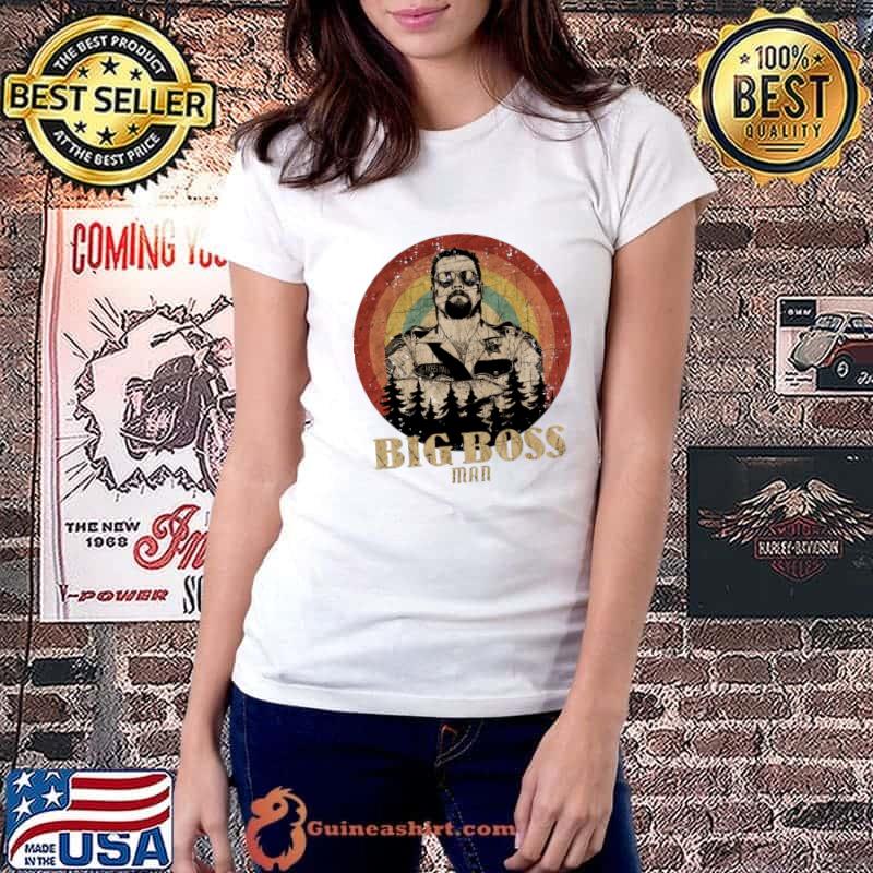 Retro Sunset Big Boss Man American professional wrestler best known for his appearances T-Shirt