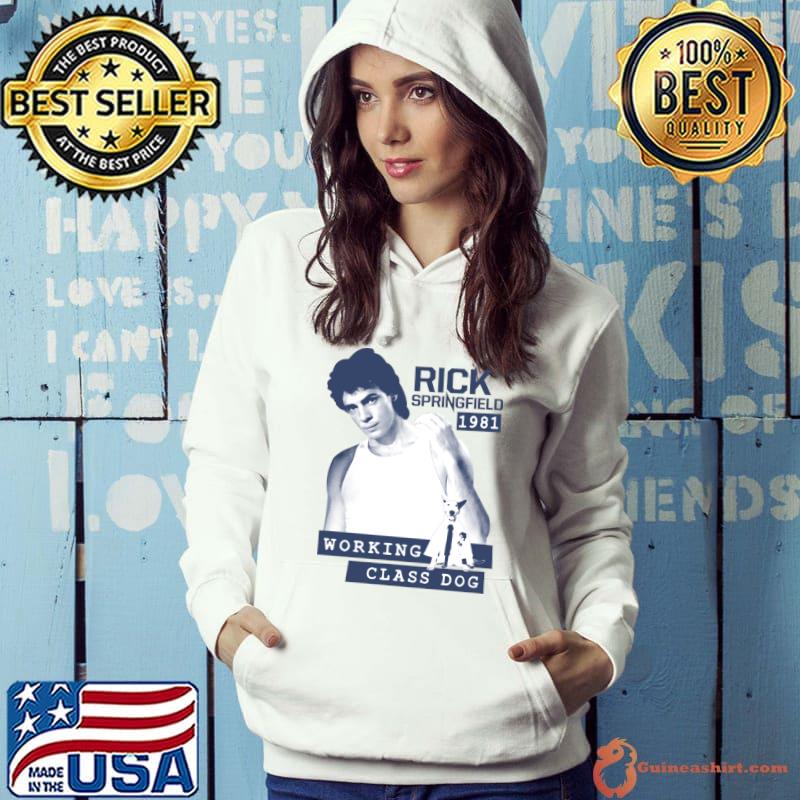 Rick Springfield 1981 Star Working Class Dog T-Shirt Hoodie