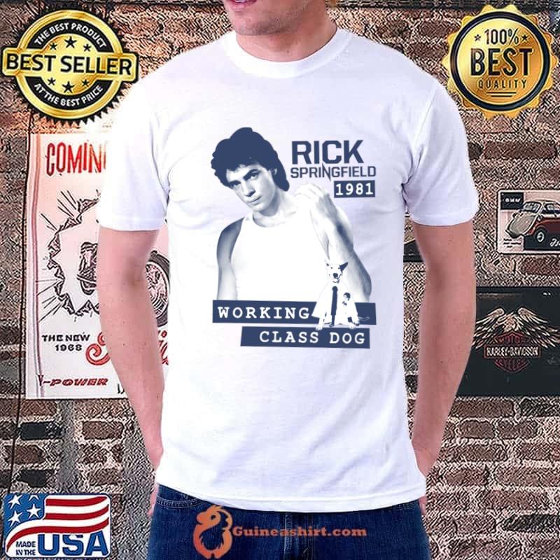 Rick Springfield 1981 Star Working Class Dog T-Shirt
