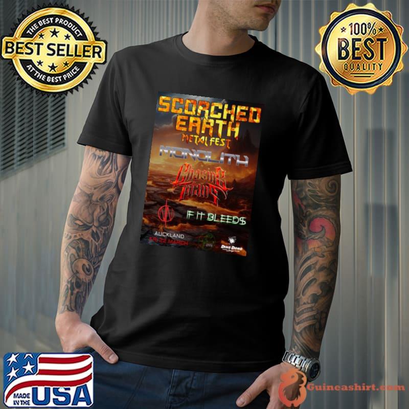 Scorched Earth Metal Fest Monolith Tour Fri 2 March 2024 shirt