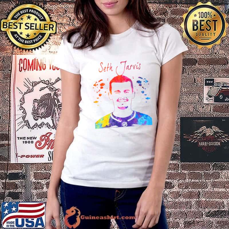 Seth Jarvis Canadian professional ice hockey centre for the Carolina Hurricanes T-Shirt