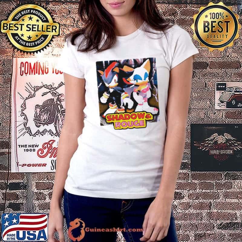 Shadow and Rouge cartoon shirt