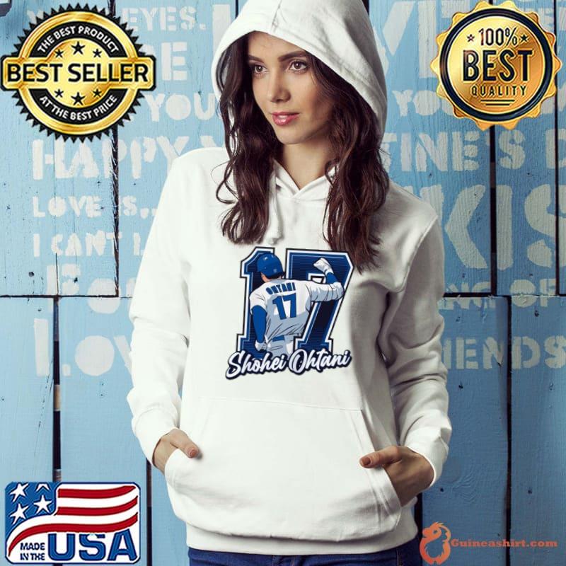 Shohei Ohtani Back 17 Los Angeles Dodgers Baseball Determined Win s Hoodie