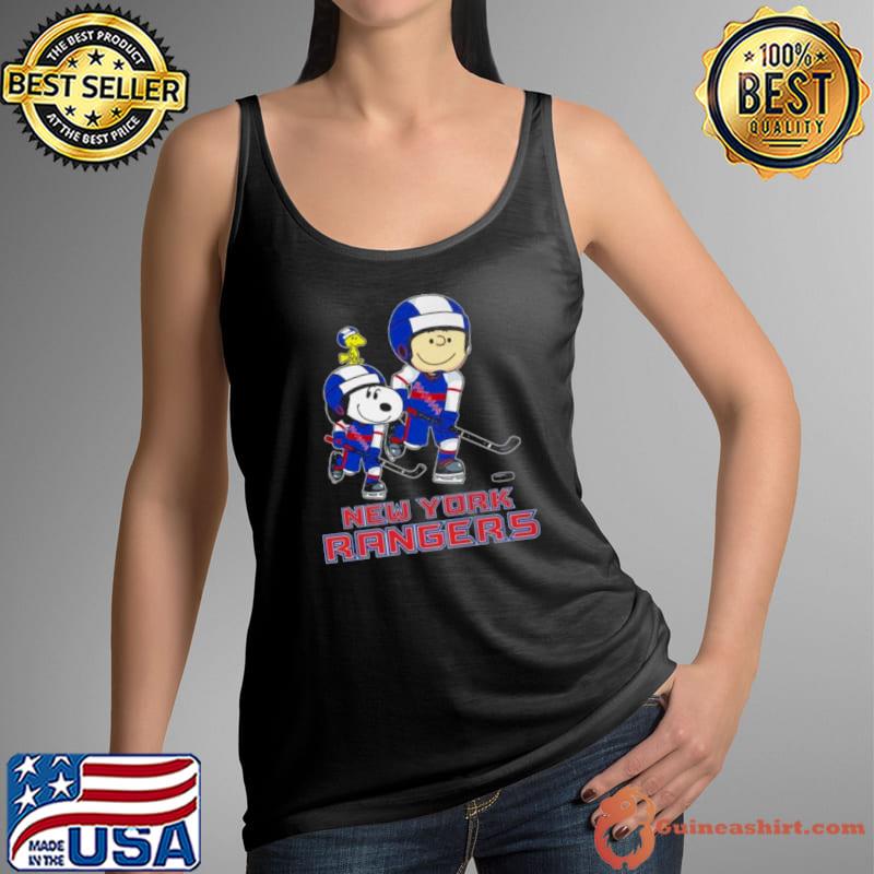 Snoopy And Charlie Brown New York Rangers Hockey Shirt