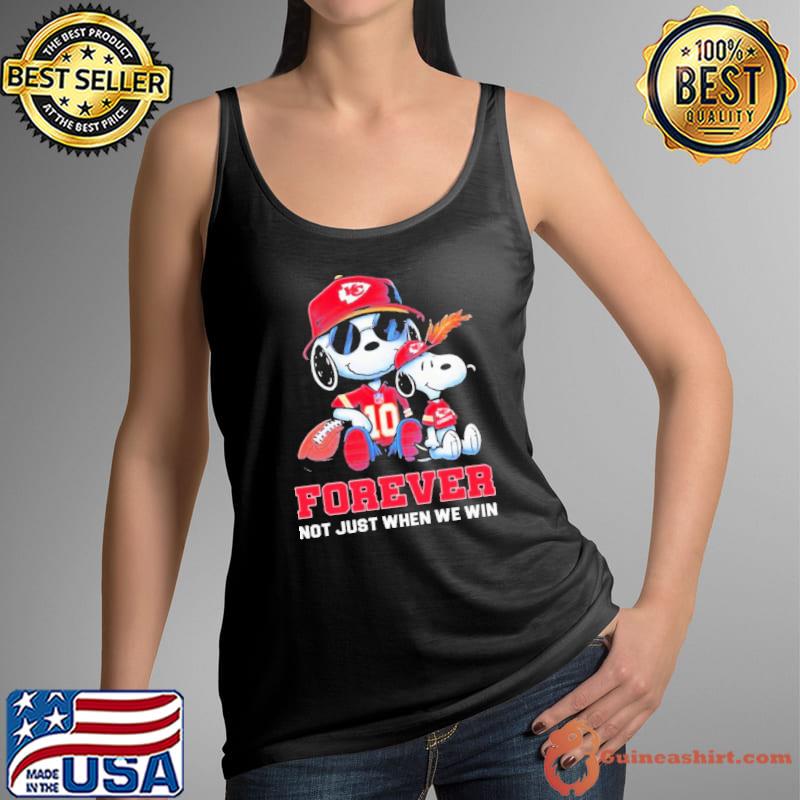 Snoopy Kansas city Chiefs super bowl forever not just when we win Shirt Tank Top