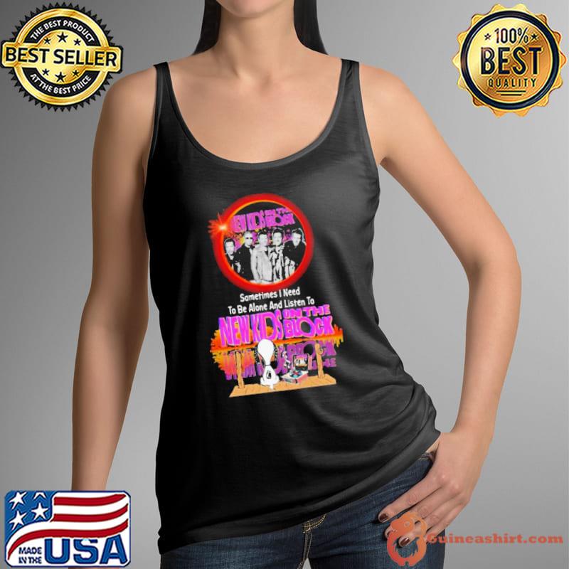 Snoopy Sometimes I Need To Be Alone And Listen To New Kids on the Block shirt