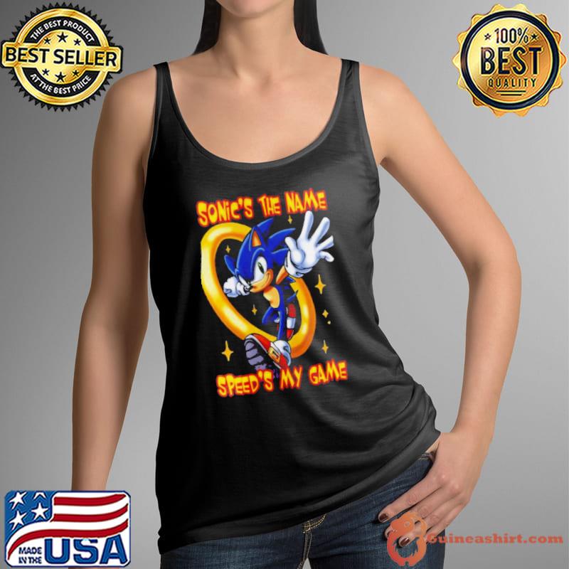 Sonic The Hedgehog Sonic’s The Name Speed’s My Game s Tank Top