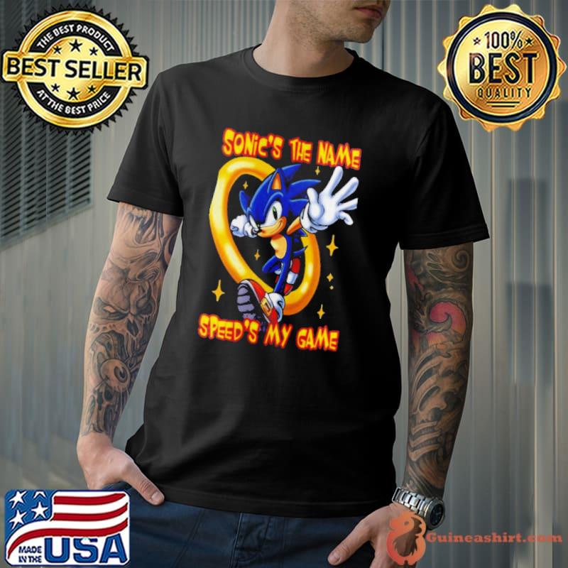 Sonic The Hedgehog Sonic’s The Name Speed’s My Game s Unisex