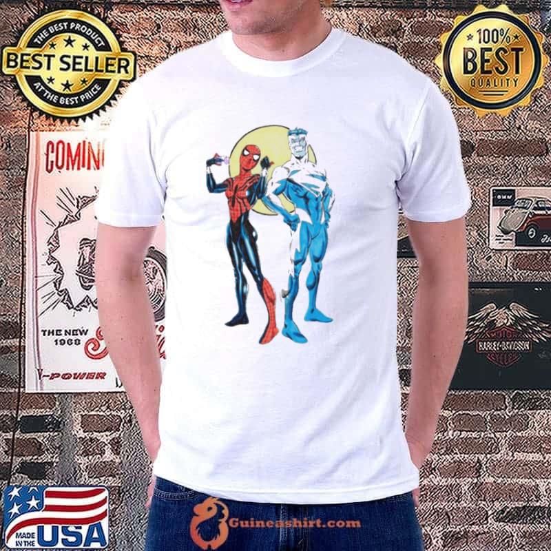Spider Girl and Superman Blue shirt