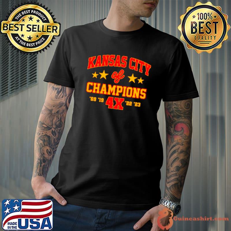 Super Bowl Champions 4x Kansas City Chiefs shirt