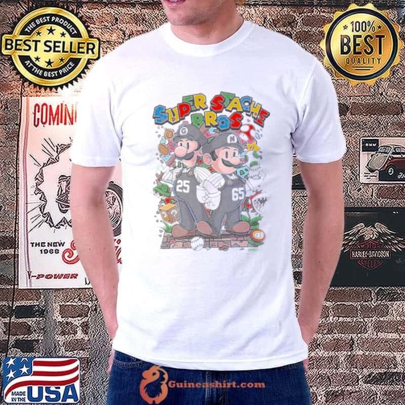 Super Stache Bros Super Mario 2024 shirt